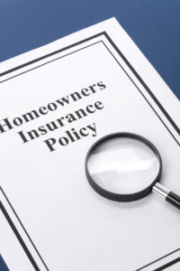 Document of Homeowners Insurance Policy for background